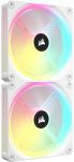 CORSAIR iCUE LINK QX140 RGB 140mm PWM - 2 Fan Starter Kit with iCUE LINK System Hub - White