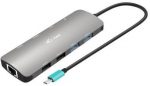 I-TEC USB-C Metal Nano Dock 2x HDMI + PD