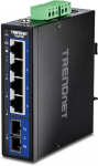 TRENDnet 5-Port Hardened Industrial Gigabit DIN-Rail Switch