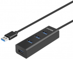 UNITEK Y-3089V01 interface hub USB 3.2 Gen 1 (3.1 Gen 1) Type-A 5000 Mbit/s Black