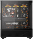 Darkflash DY460 computer case (Black) + 4 ARGB fans