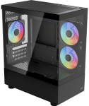 AeroCool Viewport Mini-G-BK-v4 ARGB case, black, tempered glass