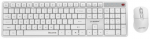 Gembird KBS-WMS-01-W Silent key Pro Business wireless desktop set, white, US layout