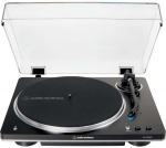 Audio Technica AT-LP70XBTBS turntable, black/silver, integrated phono preamp, Bluetooth, fully automatic, belt drive