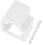 Blokada wtyku RJ45 przed nieautoryzowanym wypięciem, kolor przezroczysty (opakowanie 24 szt. + klucz) ALANTEC