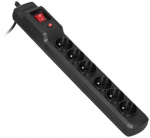 Activejet COMBO 6GN 5M black power strip with cord