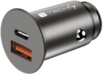 Techly car charger USB-A/USB-C 38W