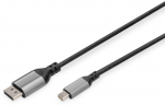 DIGITUS DisplayPort Adapterkabel mini DP->DPort StSt 8K 2m