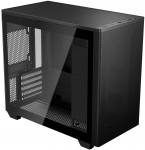 AeroCool Stormfront Mini-G-BK-v1 Mini-Tower Case, Tempered Glass