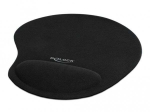Ergonomisches Mauspad mit Gel Handballenauflage (schwarz)