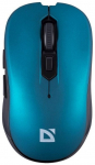 Defender GASSA MM-105 optical clickless wireless mouse silent 1600dpi blue