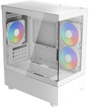 AeroCool Viewport Mini-G-WT-v4 ARGB, white, tempered glass x2 case
