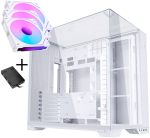 Lian Li O11 Vision Compact white + 3x UNI FAN SL-INF 120 ARGB reverse blade PWM (incl. controller)