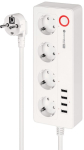 Kruger&Matz power strip 4 Schuko sockets, 4xUSB 2100 mA Connect P6 Tuya