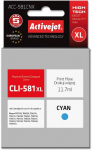Activejet ACC-581CNX Ink cartridge (replacement for Canon CLI-581XLC; Supreme; 11,70 ml; cyan)