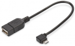 DIGITUS USB AdapterKonverter,OTG,micro BSt-ABu,0,15m,sw