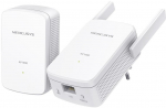 Mercusys | AV1000 Gigabit Powerline Wi-Fi Kit | MP510 KIT | 1000 Mbit/s | Ethernet LAN (RJ-45) ports 1 | 802.11n