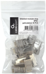 Gembird Shielded Modular Plug 30u Gold Plated 10pcs