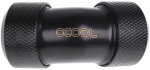 Alphacool Eiszapfen 16mm HardTube compression fitting 45&deg; L-connector - knurled - deep black