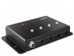 Lindy - hub - metal housing - 4 ports