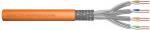 DIGITUS CAT.7 SFTP Verlegekabel, simplex, 1000m, orange Speditionsversand