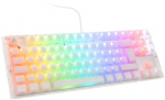 Ducky One 3 Aura White TKL Gaming Keyboard, RGB LED - MX-Speed-Silver