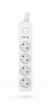 KERG power strip with switch 4 sockets 1.5m-16A
