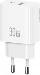 Usams Charger 30W 1xUSB-C 1xUSB-A Fast charging w