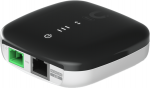 Ubiquiti GPON port, GbE RJ45 LAN port and 24V PoE in, 2.5 GbE, 1.2 Gbps uplink / 2.5 Gbps downlink