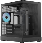APNX V2-F-BK-v1 case, black, 3x tempered glass panels
