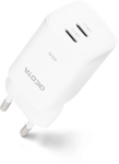 Dicota 45W GaN Charger, 2x USB-C, White
