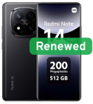 Xiaomi Renewed | Grade A | Redmi Note 14 Pro+ | 256 GB | Midnight Black | 5G | O