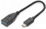 DIGITUS USB Type-C AdapterKonverter,OTG,Type-C auf A,0,15m,