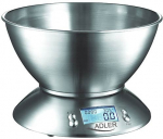 Adler | Kitchen scales | AD 3134 | Maximum weight (capacity) 5 kg | Graduation 1 g | Stainless steel