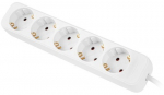 Lanberg Steckdosenleiste 5x Schuko, Kupfer, 3m wei&szlig;