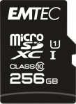 Emtec mSD 256GB UHS-I U1 EliteGold Adapter