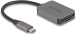DELOCK USB Type-C Card Reader im Aluminium Gehuse f&uuml;r SD o&auml;.