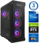 INTOP AQUA i7-14700F 16GB DDR5 500SSD M.2 NVME+2TB RTX5070Ti 16GB no-OS