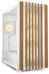 Sharkoon Rebel C70G RGB PC Case (white/wood, tempered glass)