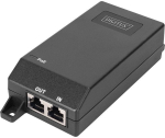 DIGITUS Gigabit Ethernet PoE Injektor 802.3at 30W schwarz