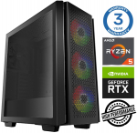 INTOP Ryzen 5 3600 32GB 240SSD M.2 NVME+4TB RTX5050 8GB no-OS