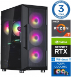 INTOP AQUA Ryzen 7 7700X 32GB DDR5 500SSD M.2 NVME+4TB RTX5050 8GB WIN11Pro
