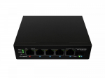 Lanberg Switch Light ILFE-4P-1GE-1S-90 Light Industrial POE 1XBT 3AXT SFP + ETH DIN FAST Ethernet