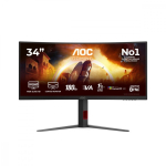 AOC Monitor 34 inch CU34G4CA VA Curved 180Hz HDMIx2 DP