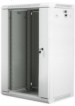 Lanberg wall-mounted installation rack cabinet 19'' 18U 600x450mm gray (glass door)