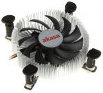 Akasa Low Profile CPU Cooler for Mini-ITX/Micro-ATX, 74mm PWM Fan, 73W