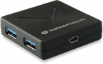 CONCEPTRONIC USB-Hub 4-Port 3.0 ->4x3.0 USB-B o.Netz. sw