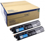 Brother Toner TN-329CTWIN Doppelpack Cyan (12000 Seiten)