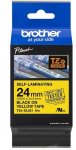 Brother TZESL651 24mm black on yellow self-laminate tape