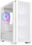 Montech AIR 100 ARGB, Micro-ATX, Tempered Glass - White
